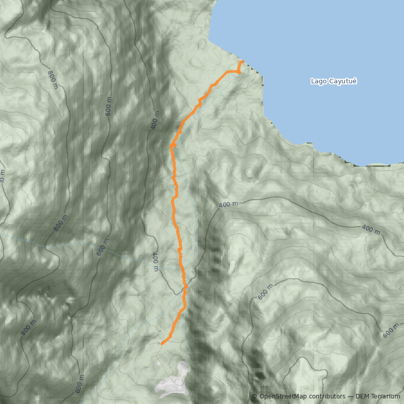 Mapa Laguna Cayutué