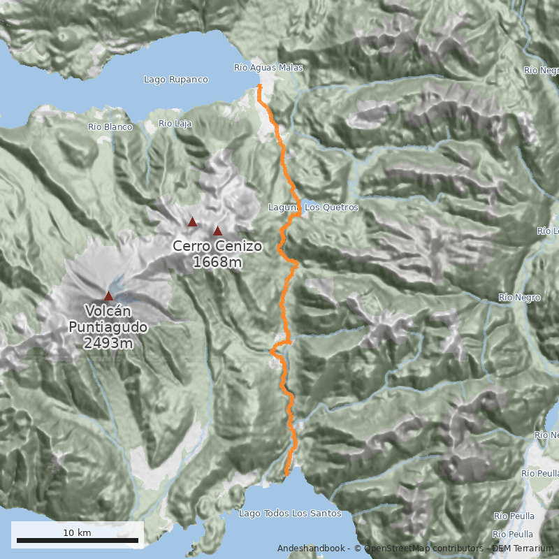Mapa Travesía Valle El Callao
