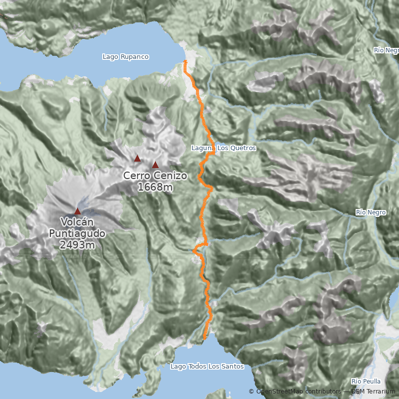 Mapa Travesía Valle El Callao