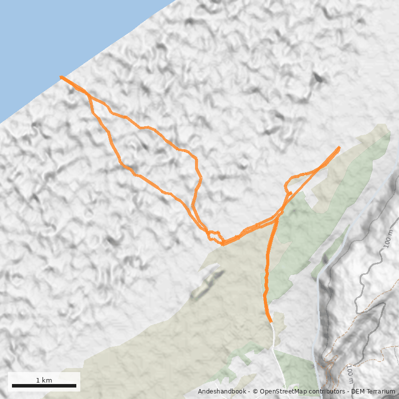 Mapa Humedales y Dunas de Putú