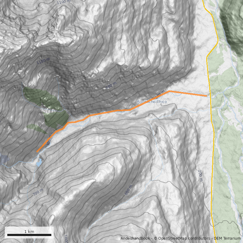 Mapa Ventisquero Yelcho
