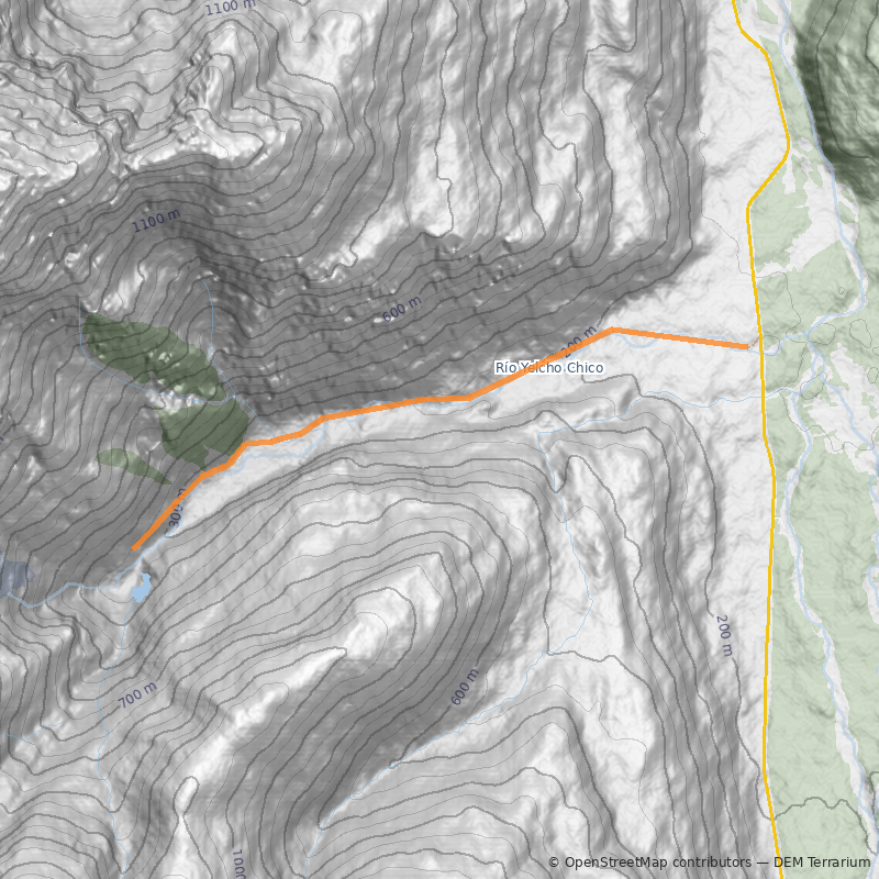 Mapa Ventisquero Yelcho