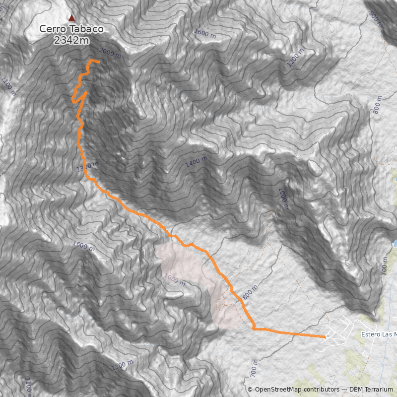 Mapa Serranía del Ciprés