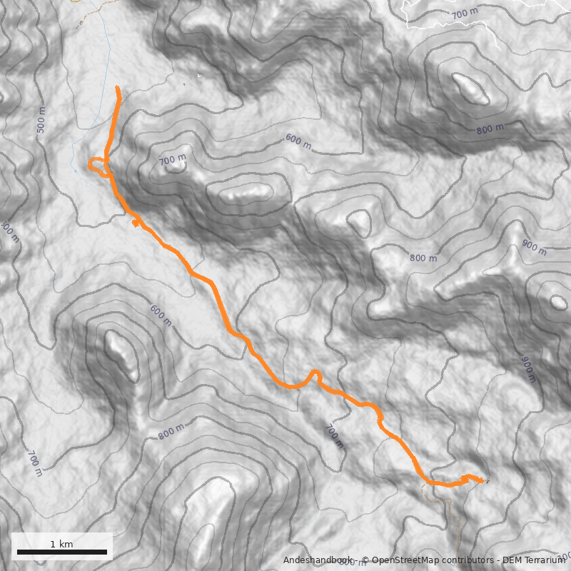 Mapa Cascada La Cortadera