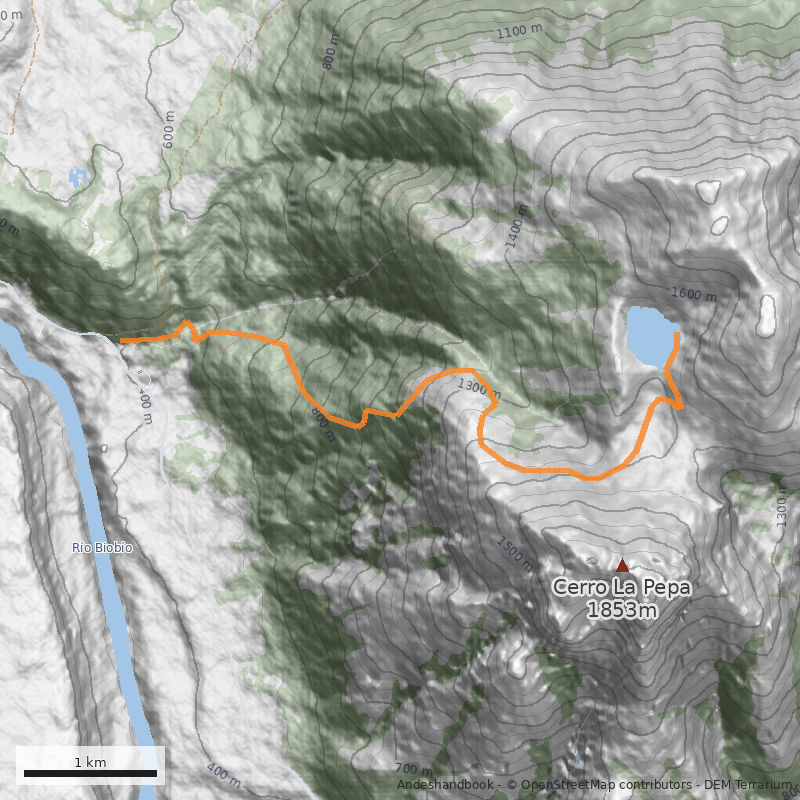 Mapa Laguna Aguas Blancas