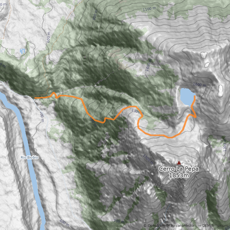 Mapa Laguna Aguas Blancas
