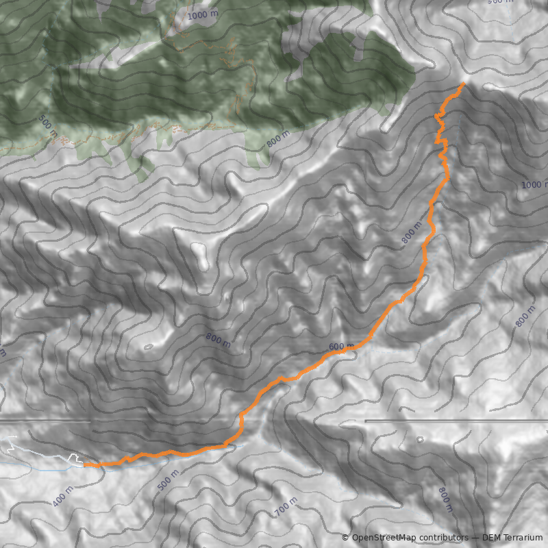Mapa Los Robles - Portezuelo Ocoa