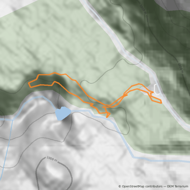 Mapa Siete Tazas - Salto La Leona