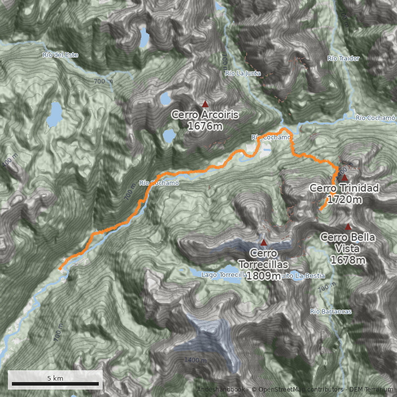 Mapa Laguna Trinidad