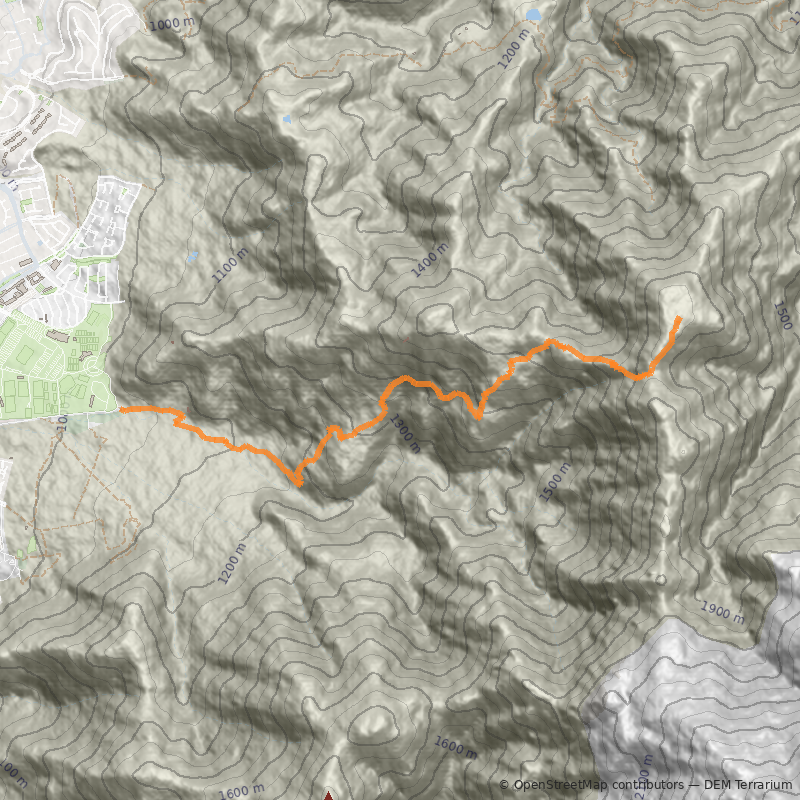 Mapa Alto del Naranjo vía San Carlos de Apoquindo