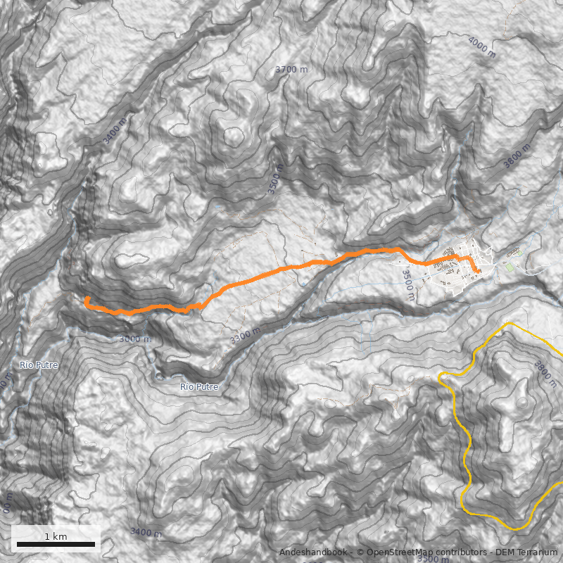 Mapa Pinturas Rupestres de Vilacaurani