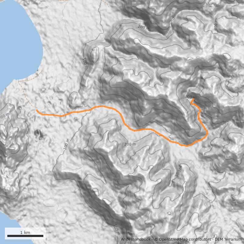 Mapa Quebrada El Castillo
