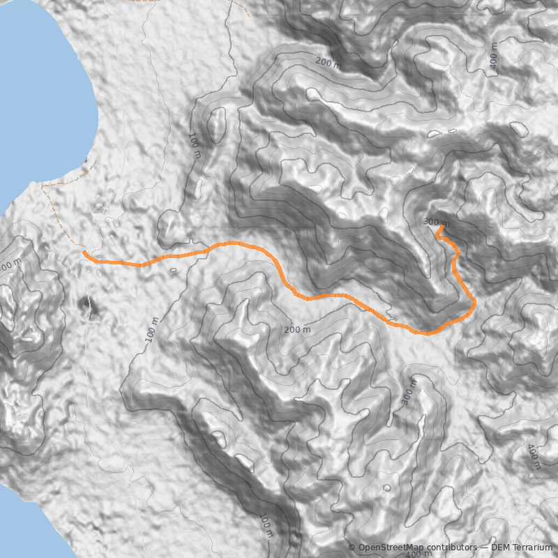 Mapa Quebrada El Castillo