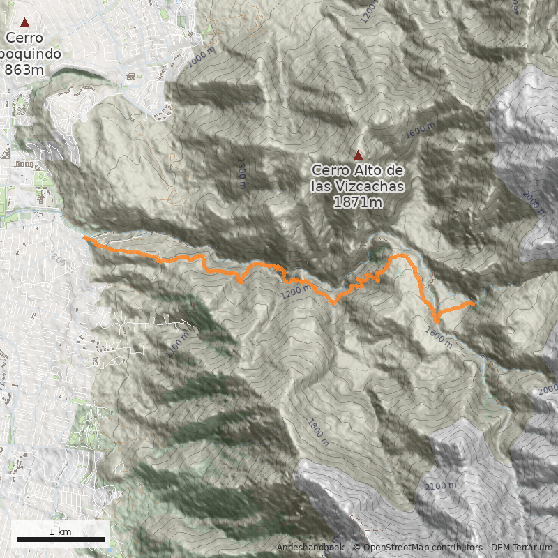 Mapa Salto de Apoquindo