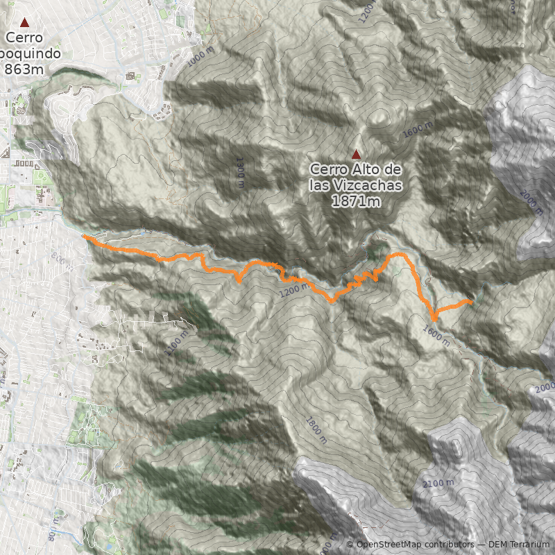 Mapa Salto de Apoquindo