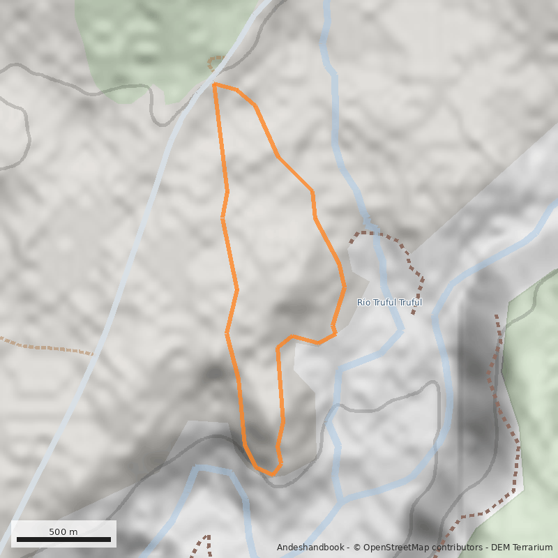 Mapa Sendero Truful-Truful
