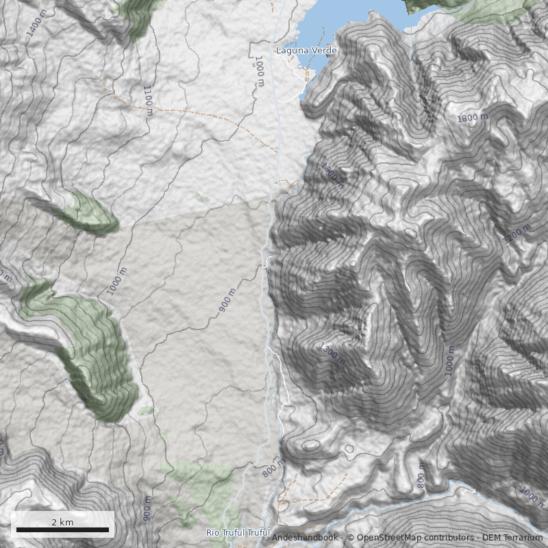 Mapa Sendero Truful-Truful