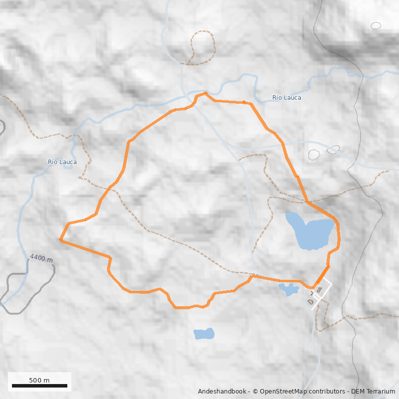 Mapa Sendero Interpretativo Parinacota