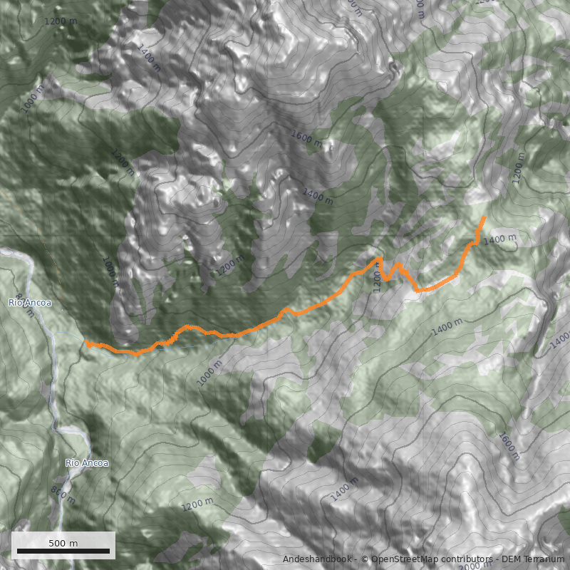 Mapa Portezuelo el Melado