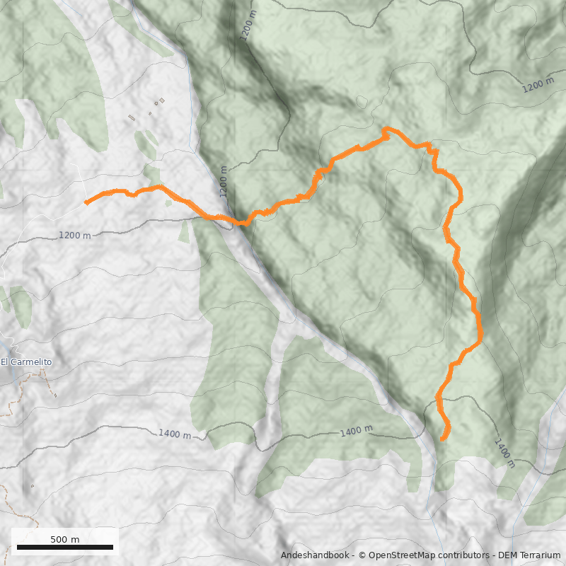 Mapa Los Cráteres