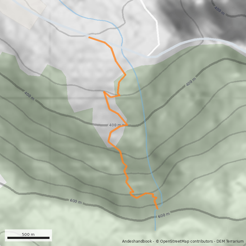 Mapa Salto de la Niña Encantada