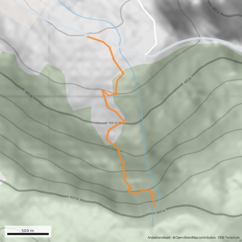 Mapa Salto de la Niña Encantada