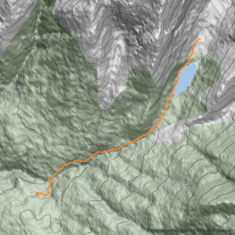 Mapa Laguna El Valiente