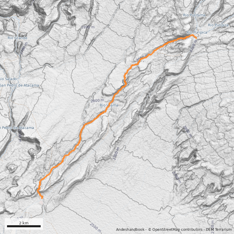Mapa Cajón del Río Vilama