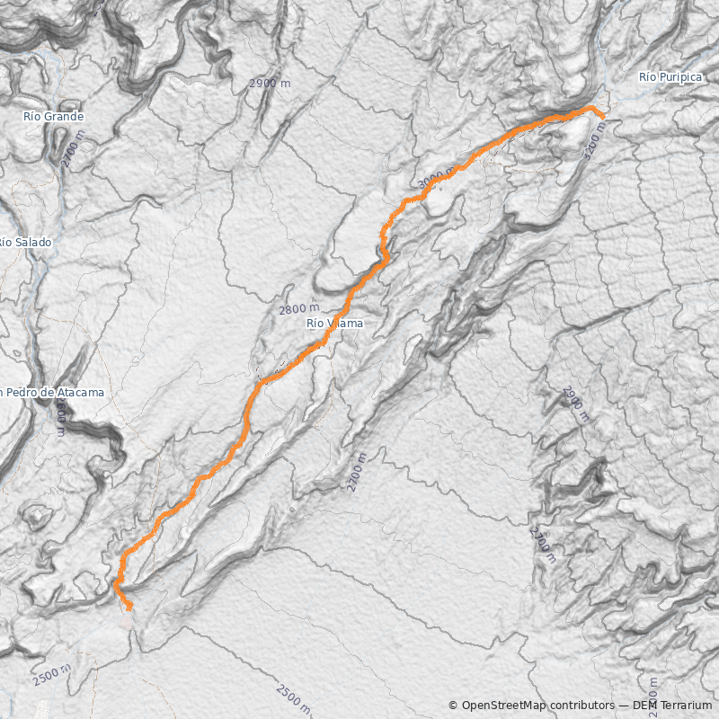 Mapa Cajón del Río Vilama