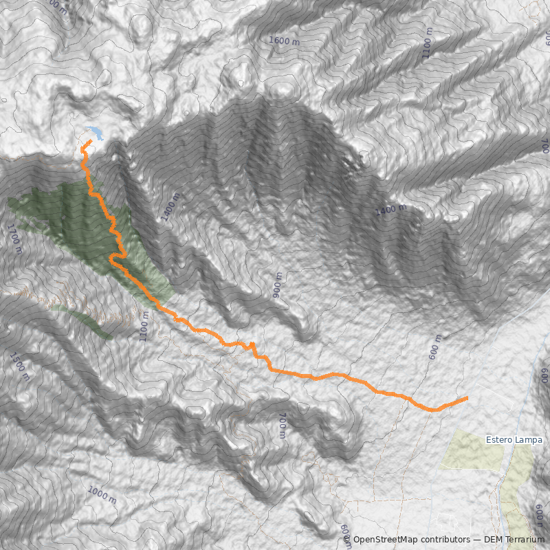 Mapa Laguna del Inca (Altos de Chicauma)