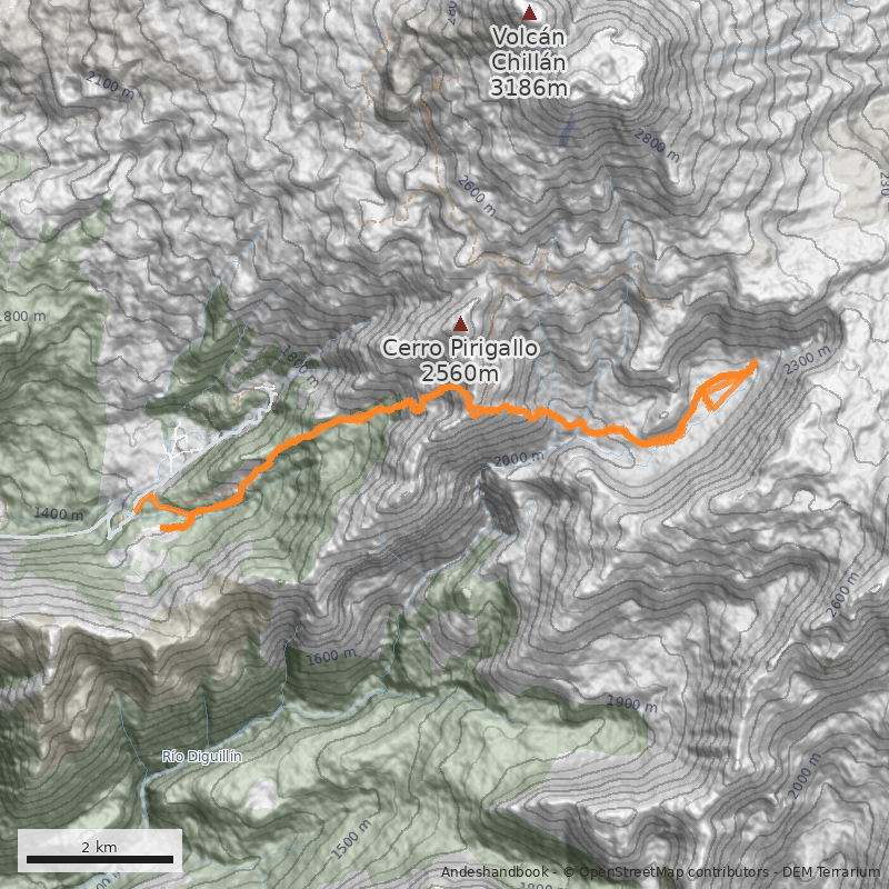 Mapa Valle de Aguas Calientes por Valle Hermoso