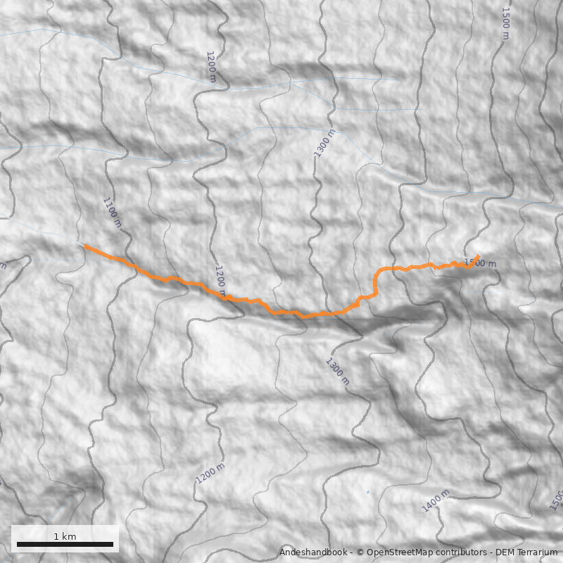 Mapa Mirador Glaciar Voipir