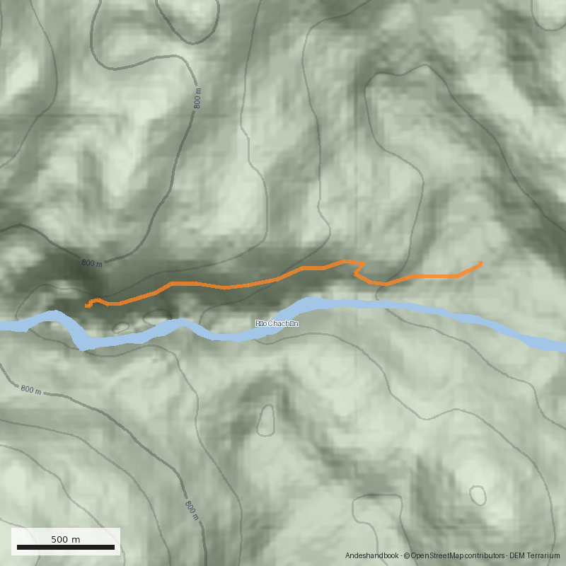 Mapa Cascada Chachín