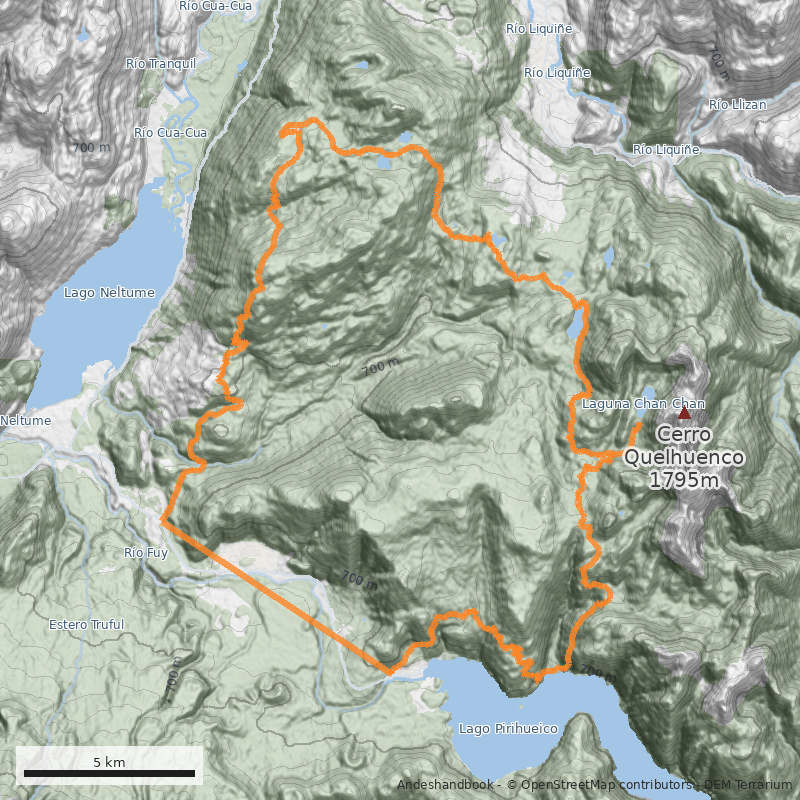 Mapa Lagunas Andinas