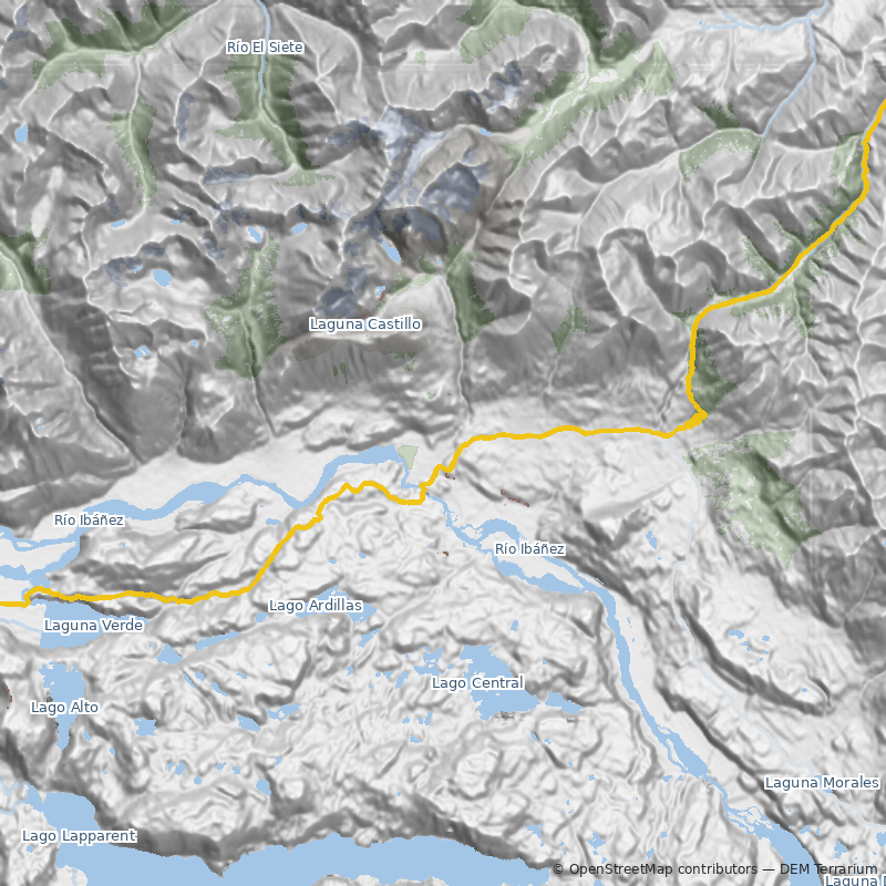 Mapa Mirador Cerro Castillo