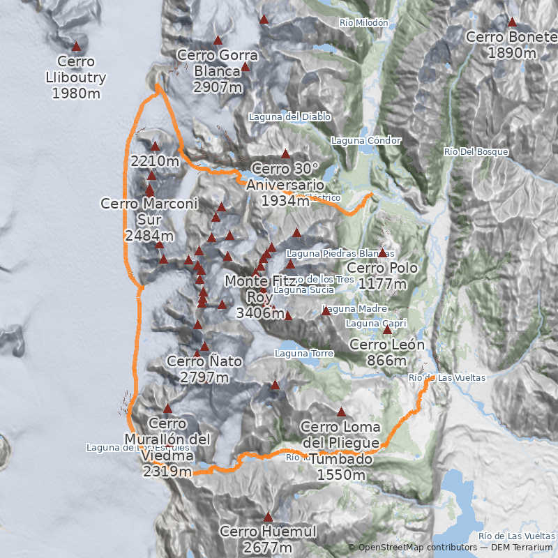 Mapa Circo de los Altares