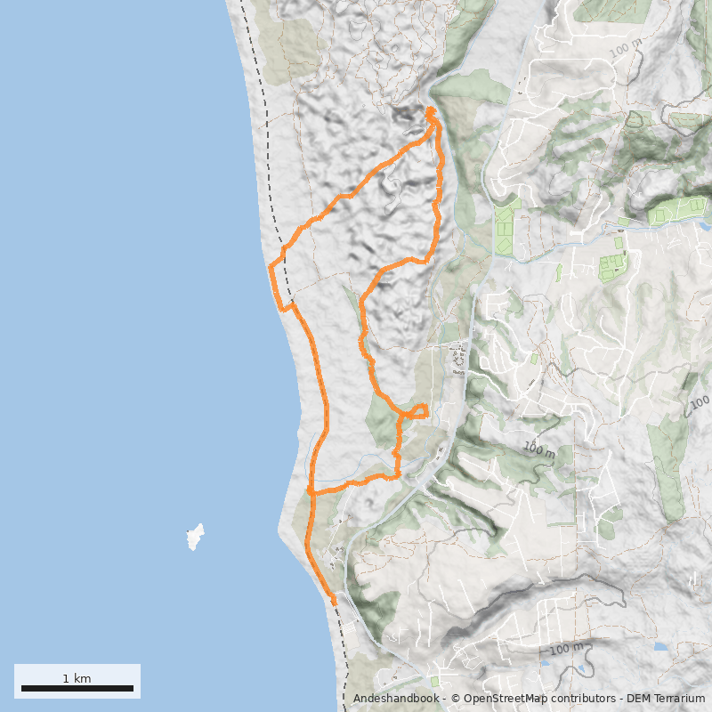 Mapa Campo Dunar de Ritoque