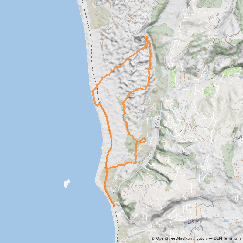 Mapa Campo Dunar de Ritoque