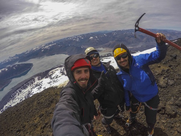 Cara sur vía trekking Sierra Velluda