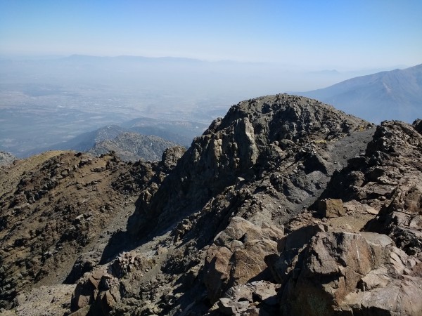 Quebrada Guajardo desde fundo El Cardo 