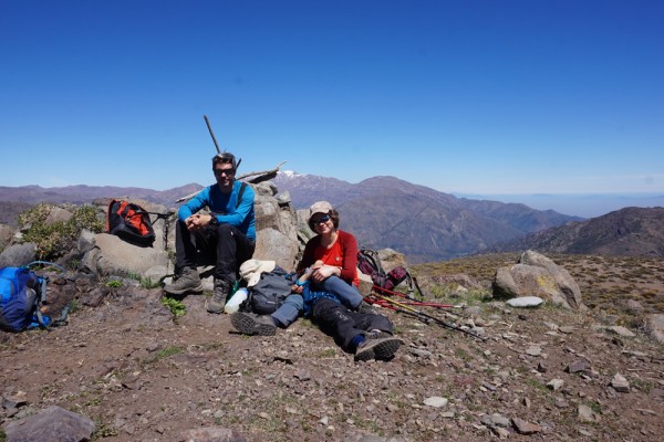 Normal desde camino a Los Bronces