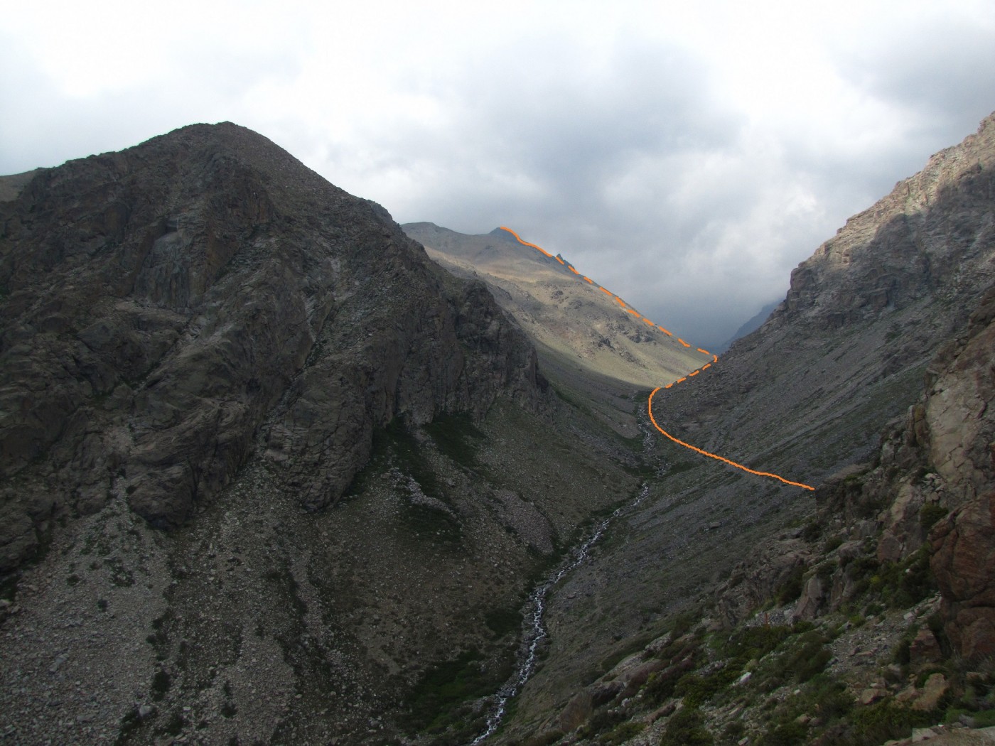Estero Leonera desde La Parva