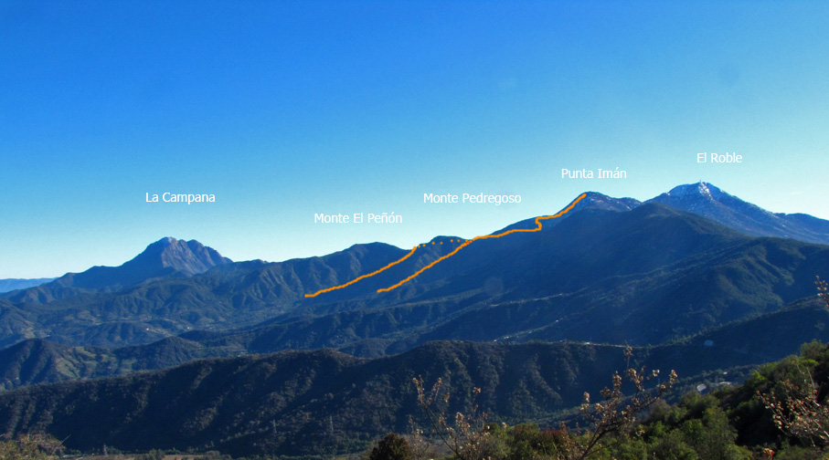 Cara Oeste desde Quebrada de Alvarado