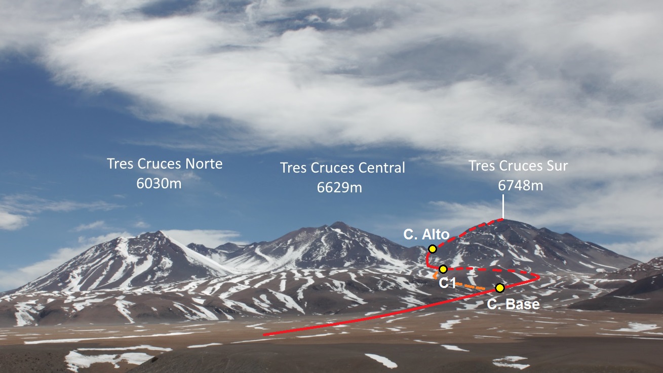 Cara Noroeste, desde el Portezuelo