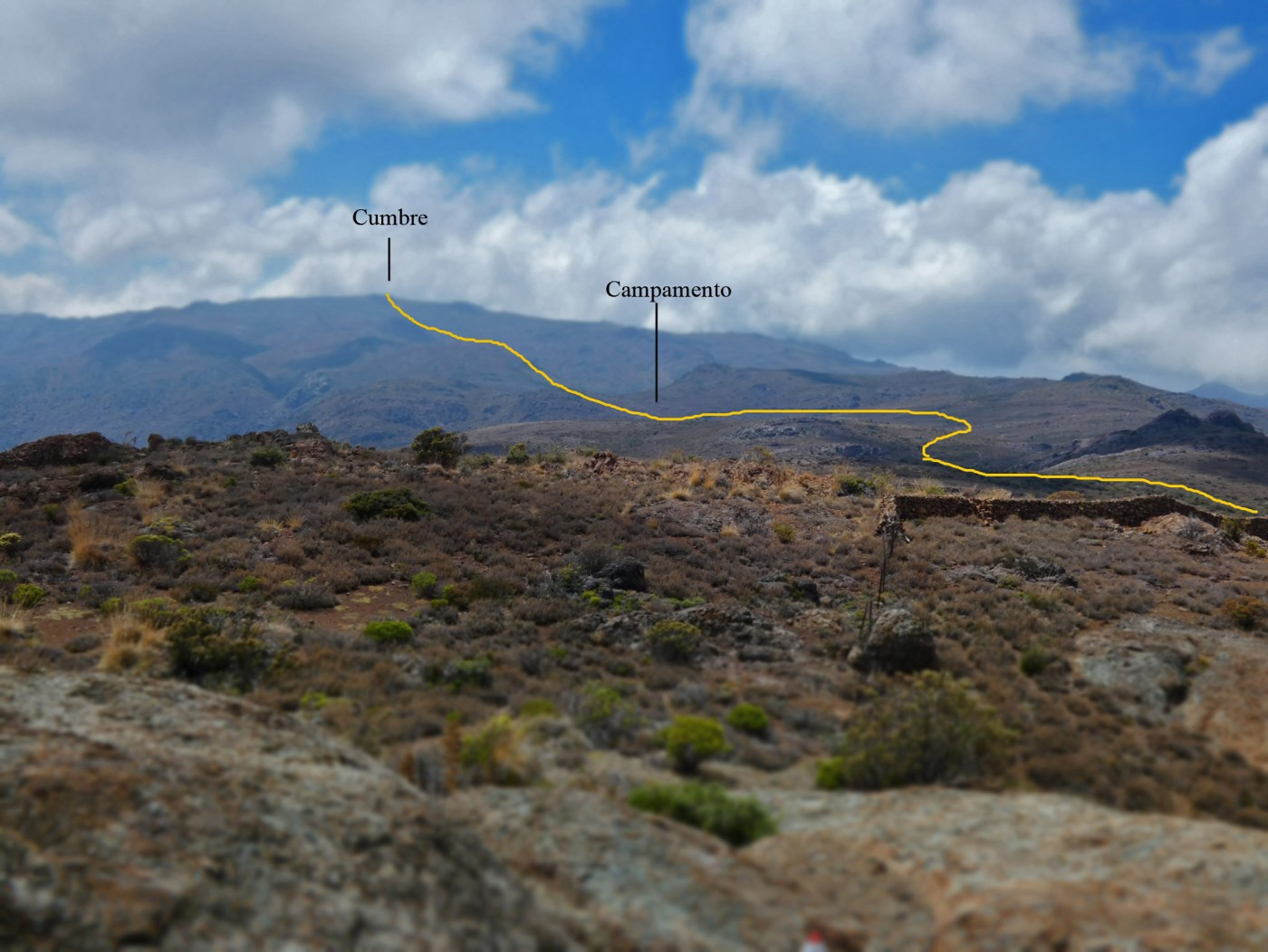 Cara Oeste desde Los Yuyos, Colliguay