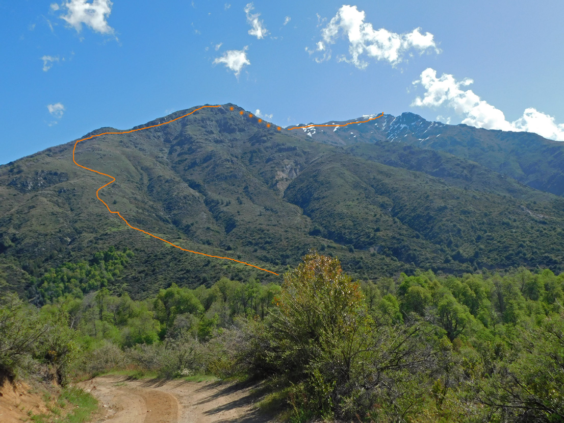 Normal a cumbre Norte desde el Rondadero