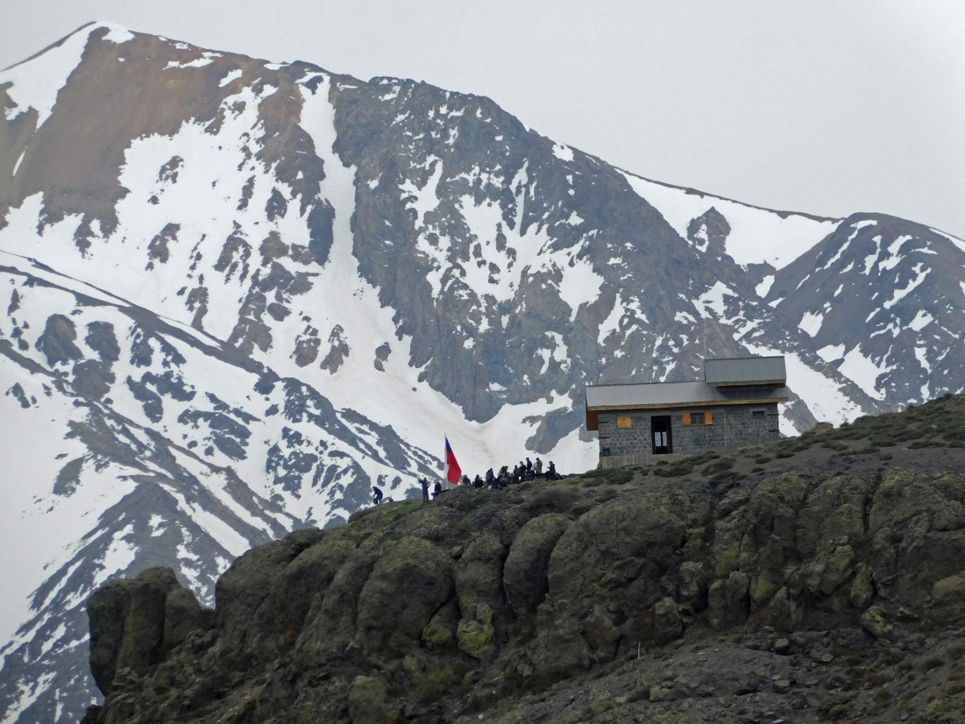Refugio Alemán de La Parva desde Farellones