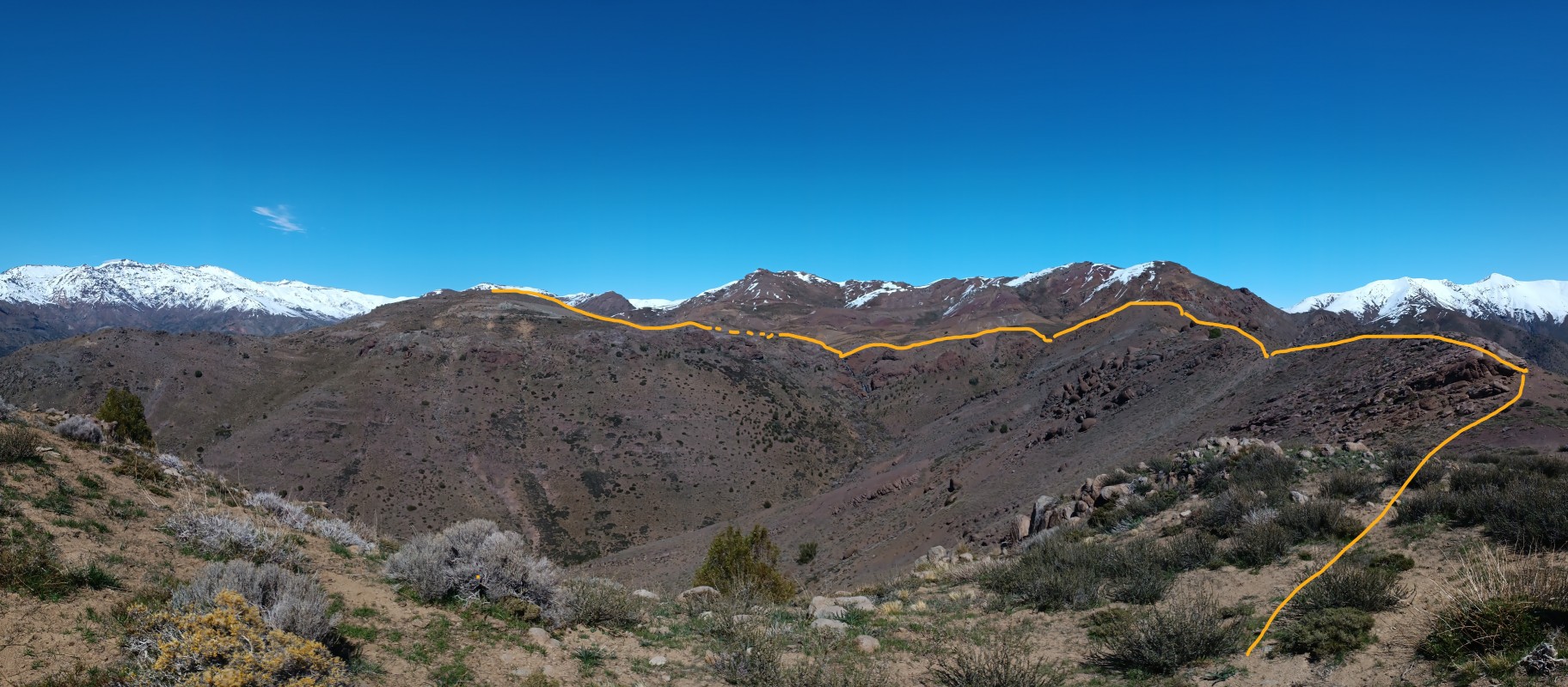 Cara Noroeste desde Morro Buitrero