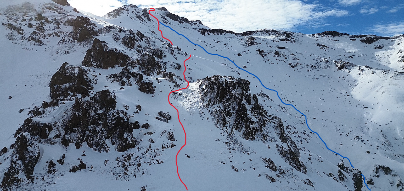Cara Suroeste desde Centro de Ski