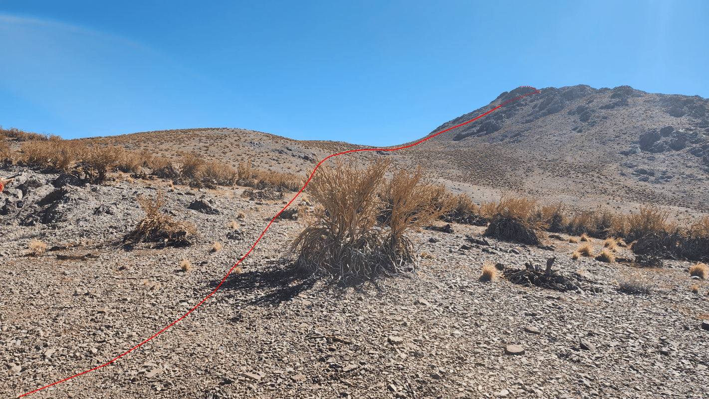 Quebrada Angostura y filo cara Suroeste